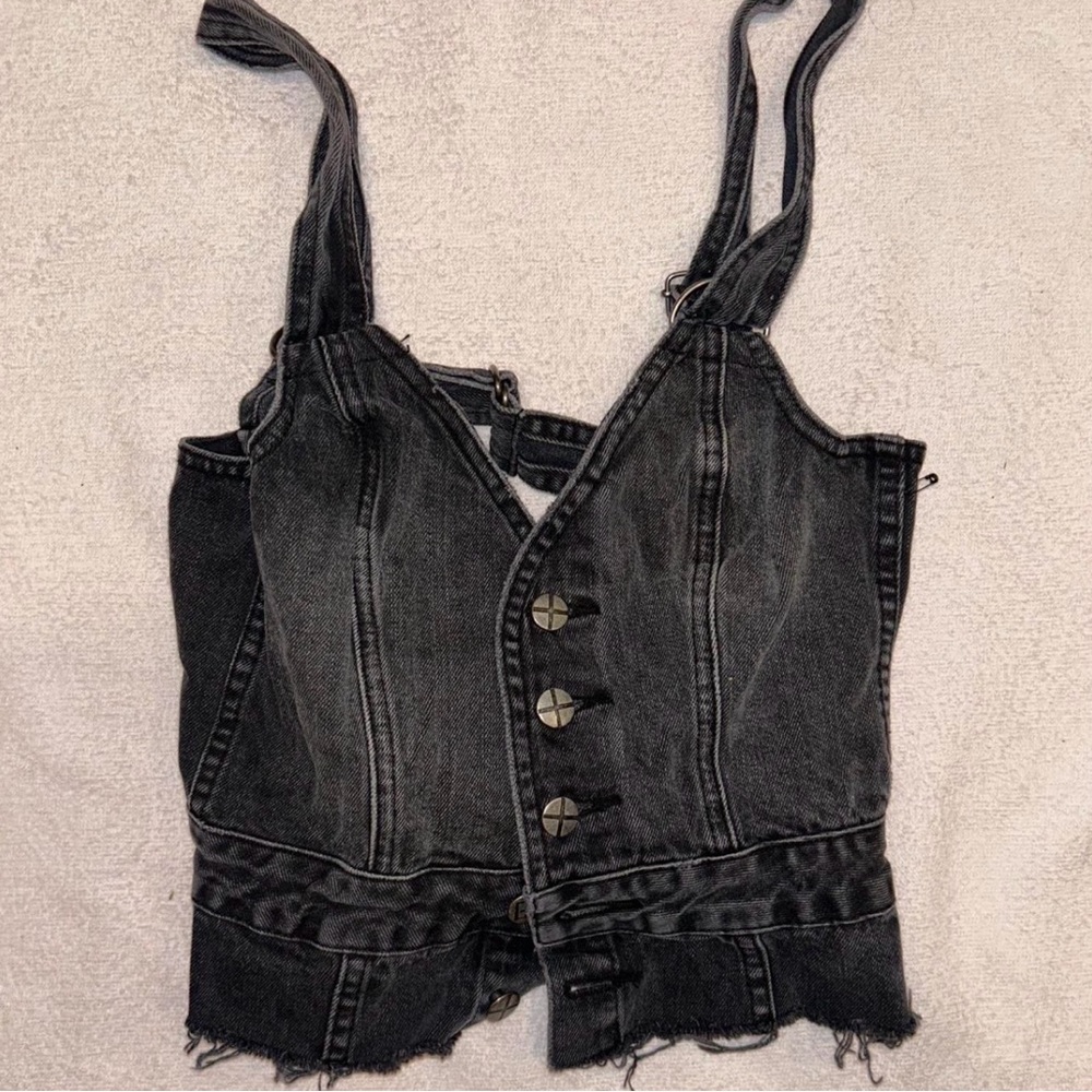 Ksubi Women’s Denim Button-Up Vest